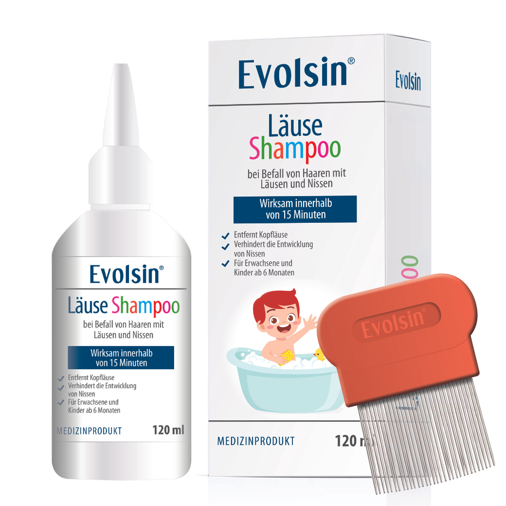 Läuseshampoo mit Läusekamm für Erwachsene & Kinder