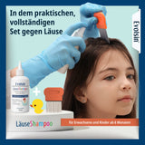 Evolsin Läuseshampoo Doppelpack mit 2 Läusekämmen für Erwachsene & Kinder