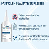 Evolsin Läuseshampoo Doppelpack mit 2 Läusekämmen für Erwachsene & Kinder