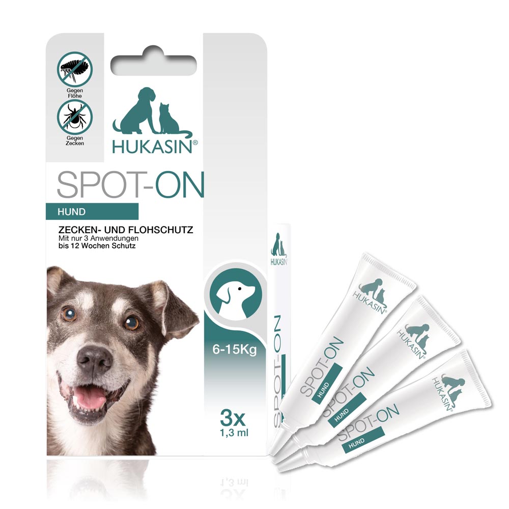 Hukasin® Spot On Hund - Zecken- und Floh Schutz