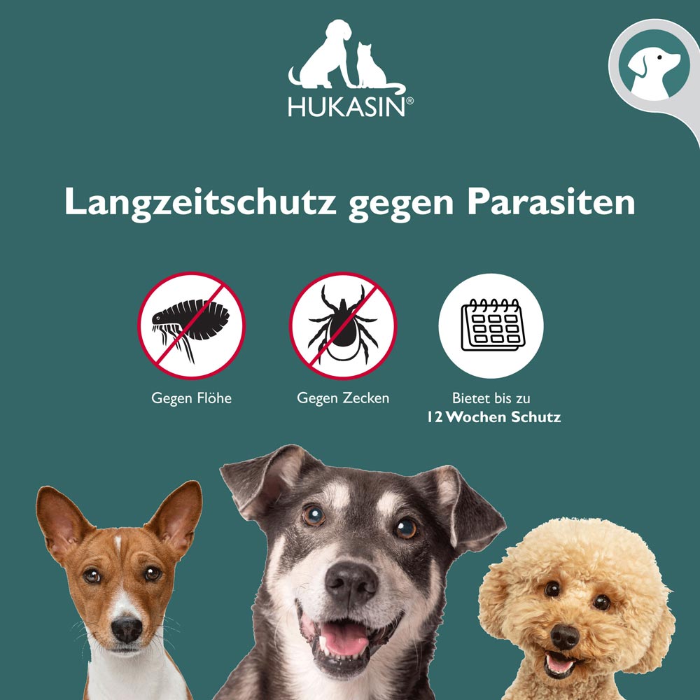Hukasin® Spot On Hund - Zecken- und Floh Schutz