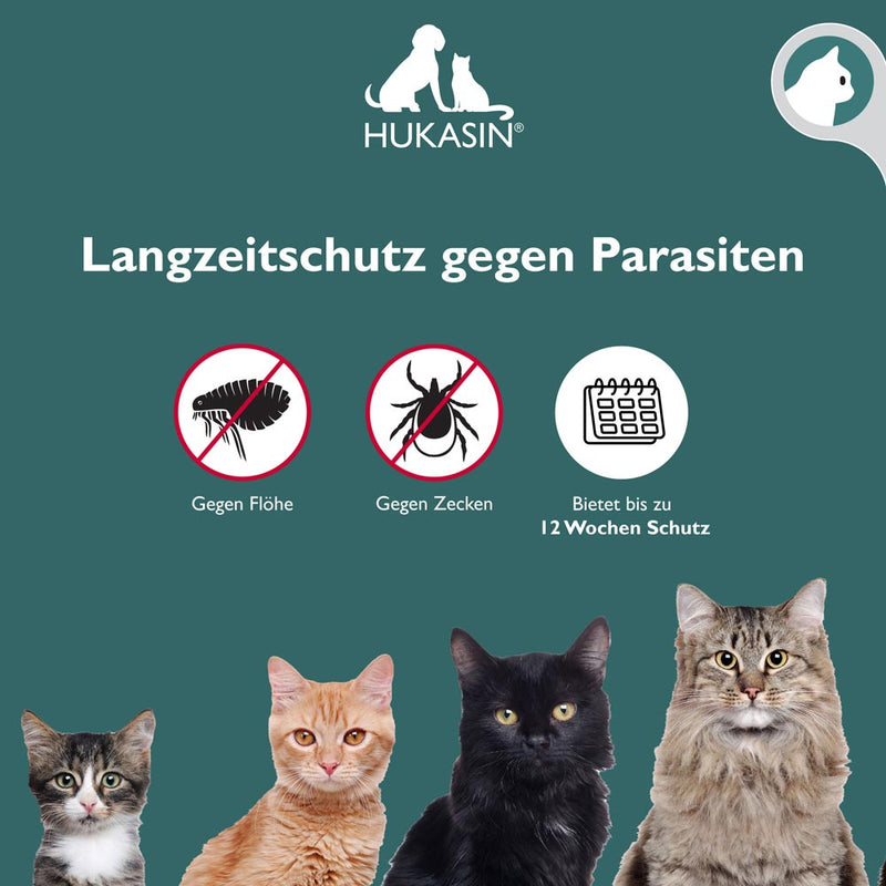 Hukasin® Spot On Katze - Zecken- und Floh Schutz