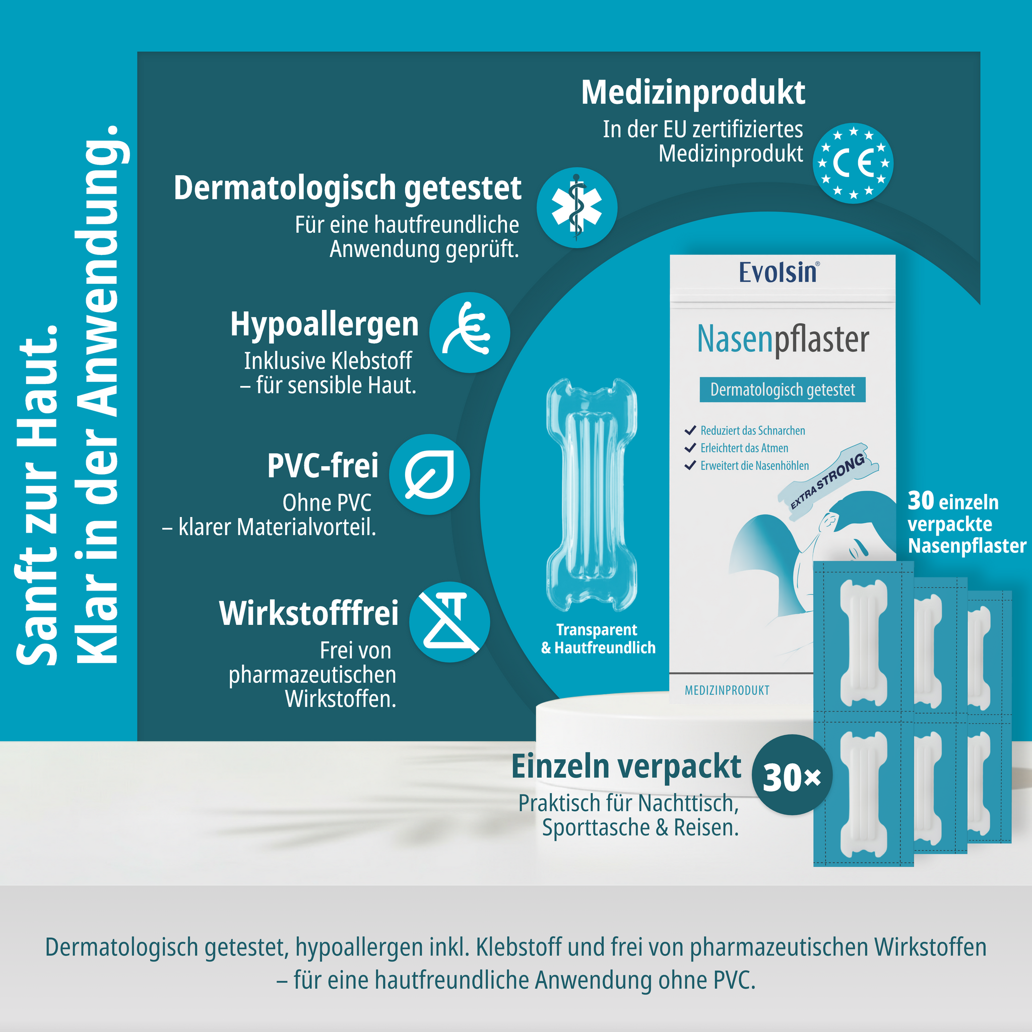 Anti Schnarch Nasenpflaster Doppelpack