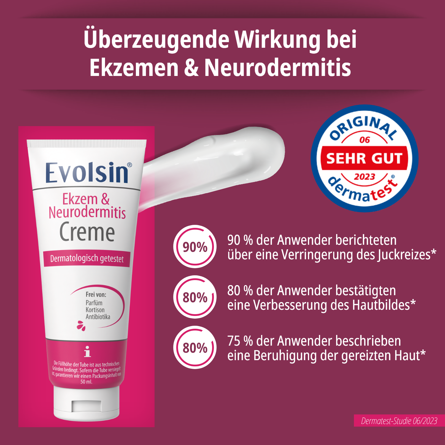Ekzem & Neurodermitis Creme OHNE Kortison, 50ml