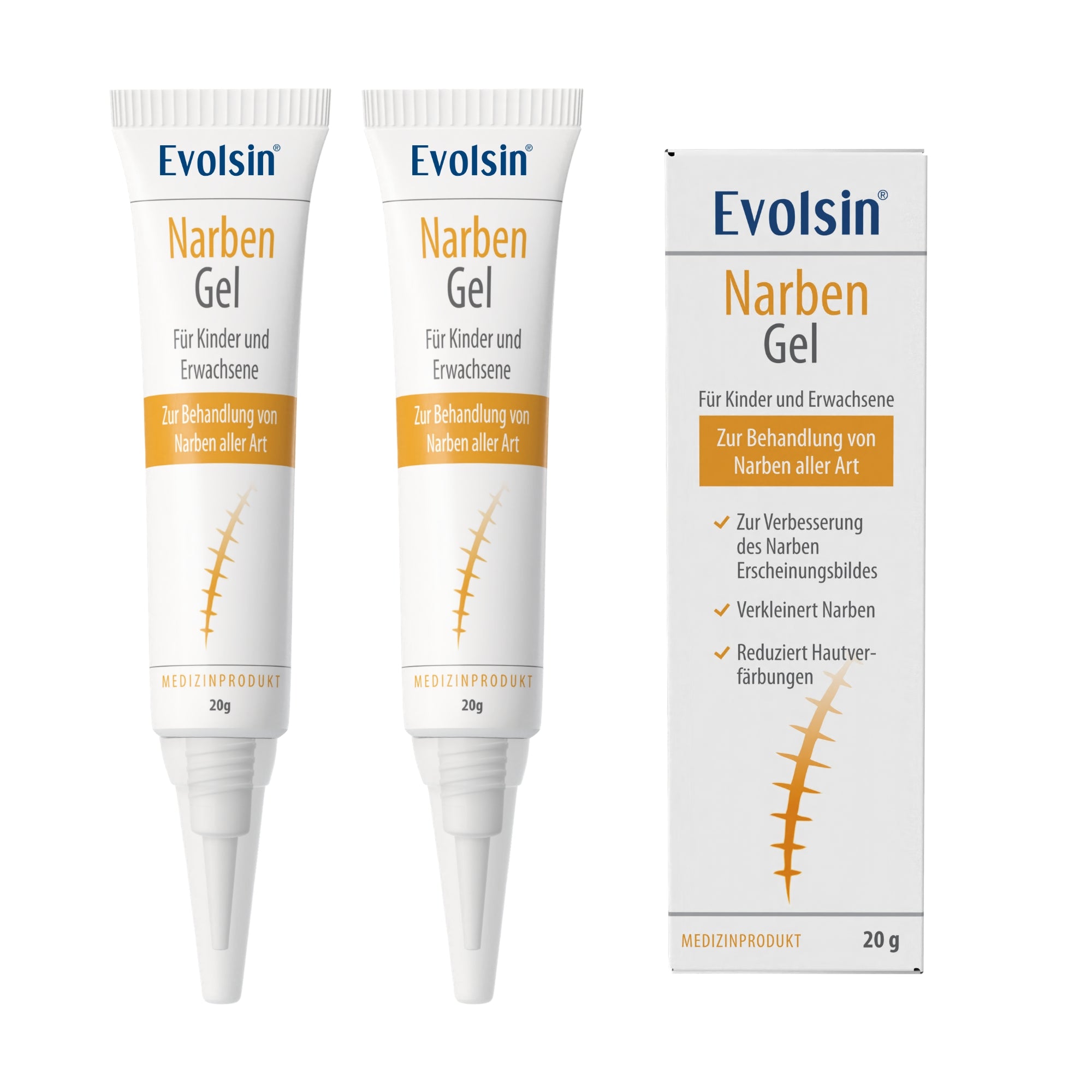 Evolsin Narben-Gel Doppelpack (2x20g) für Kinder & Erwachsene