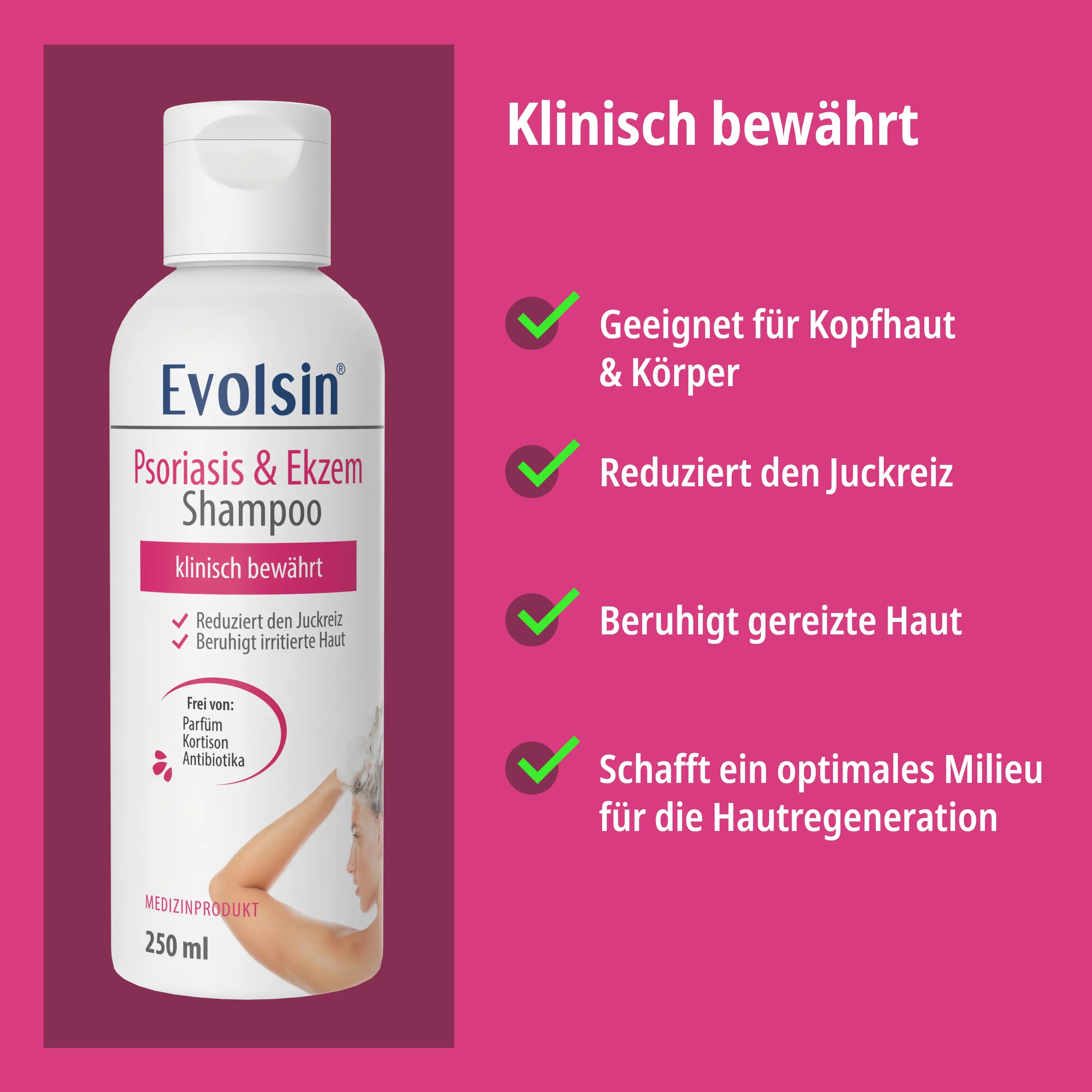 Psoriasis & Ekzem Shampoo für Kopfhaut & Körper