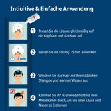 Evolsin Läuseshampoo Doppelpack mit 2 Läusekämmen für Erwachsene & Kinder