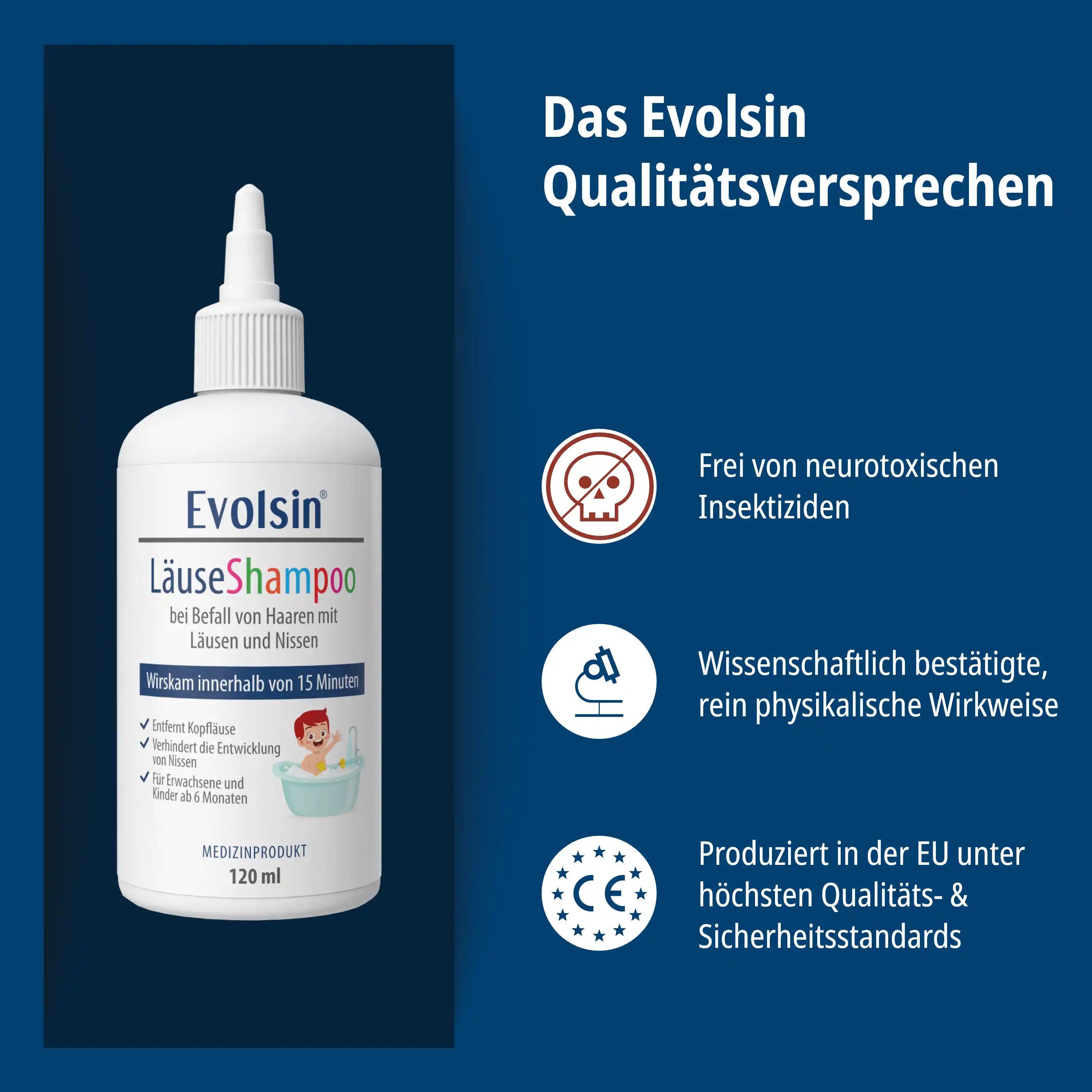 Läuseshampoo mit Läusekamm für Erwachsene & Kinder