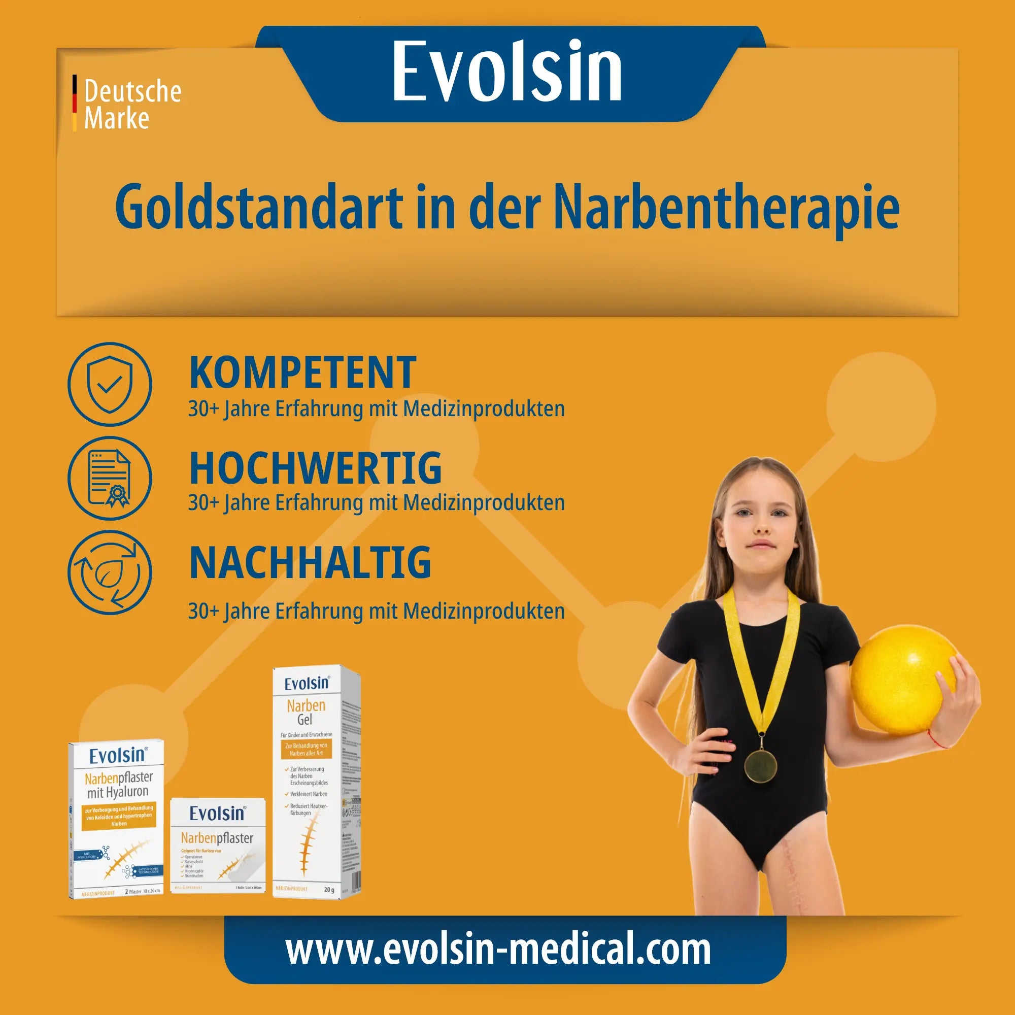 Evolsin Narben-Gel 20g für Kinder & Erwachsene