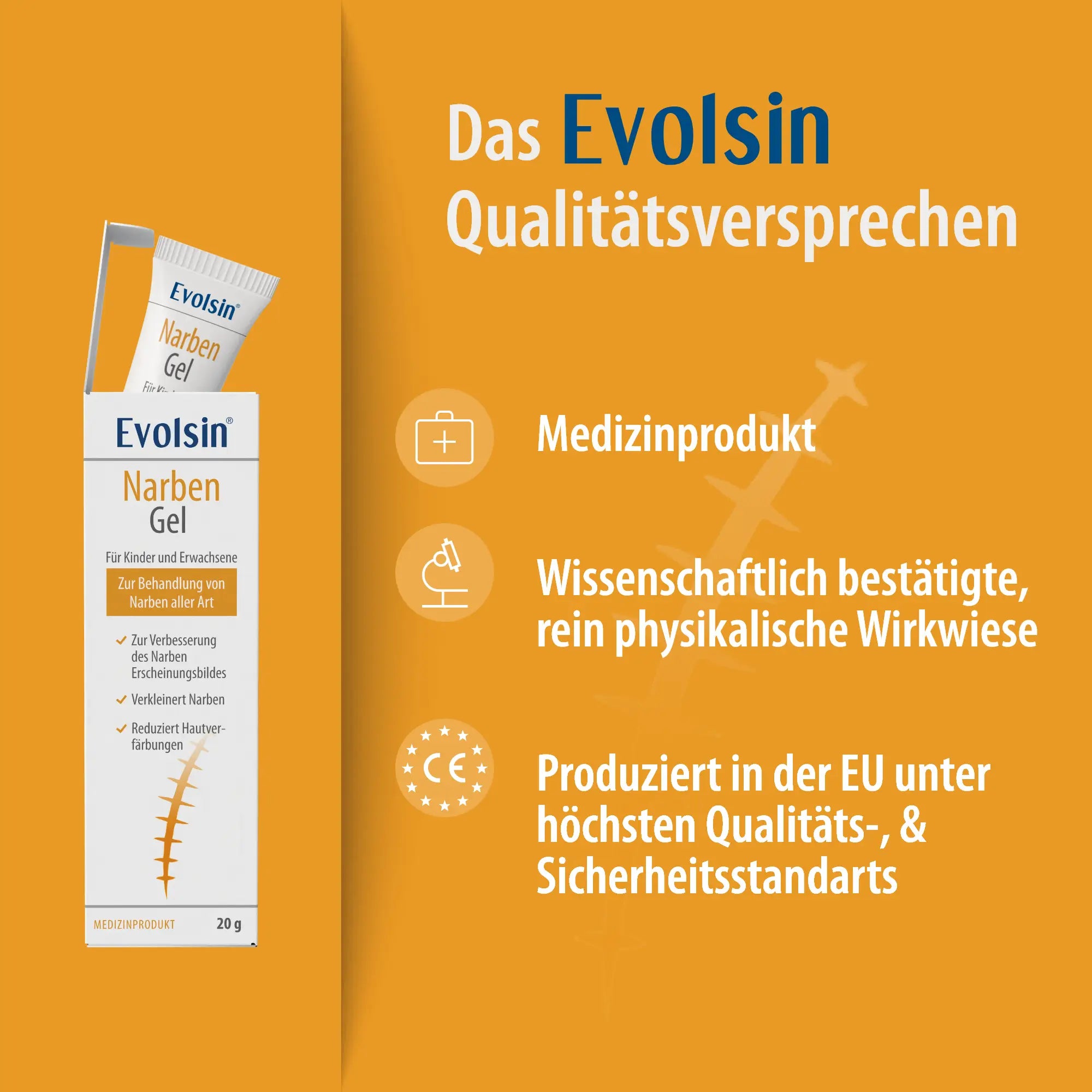 Evolsin Narben-Gel 20g für Kinder & Erwachsene