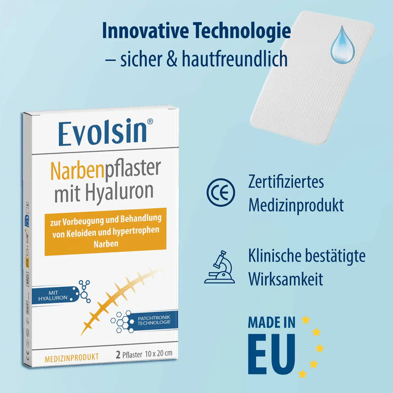 Narbenpflaster mit Hyaluron - 2 Stück