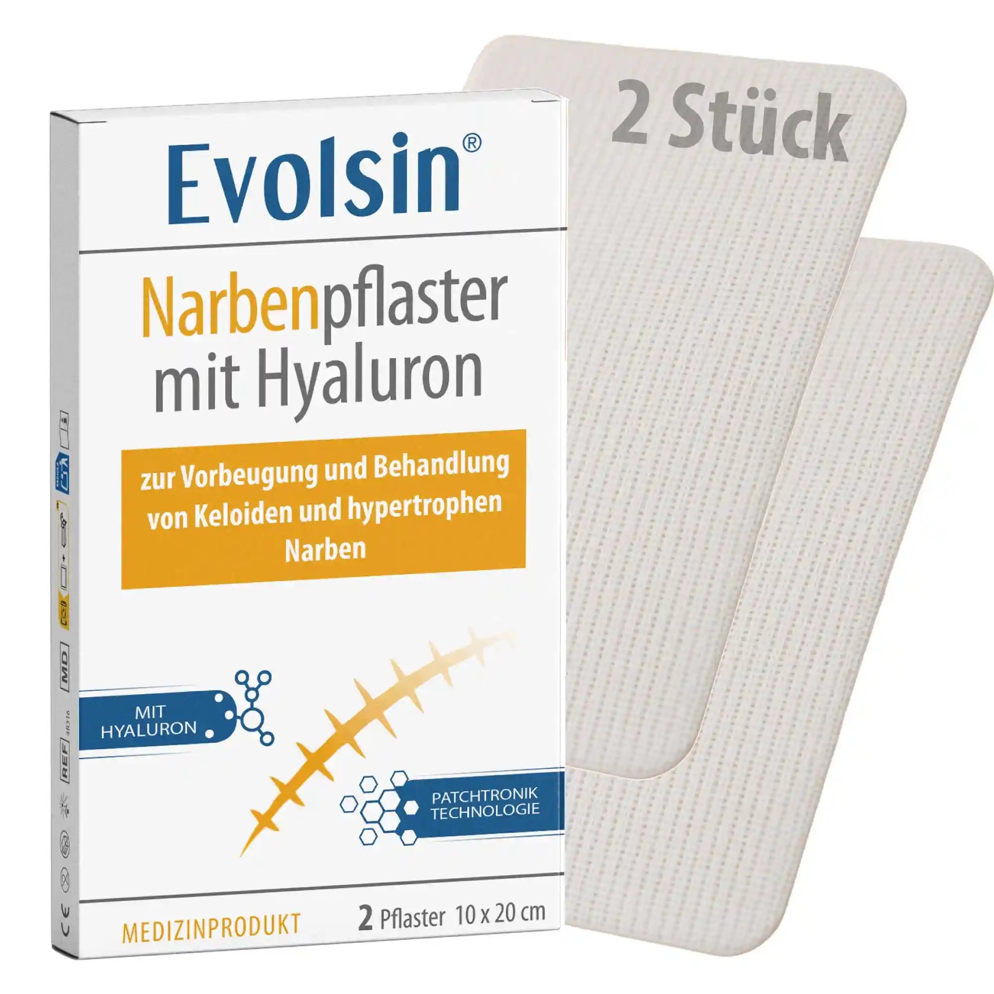 Narbenpflaster mit Hyaluron - 2 Stück