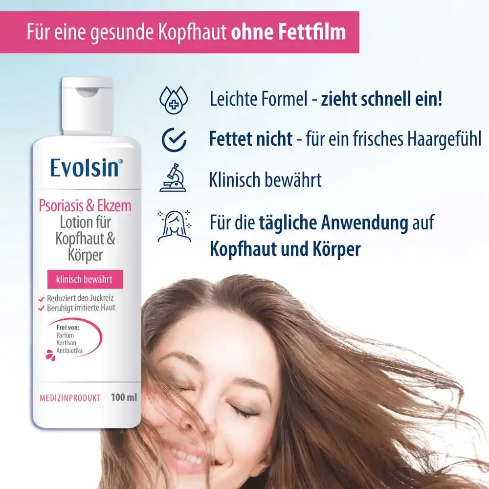 Psoriasis & Ekzem Lotion für Kopfhaut und Körper