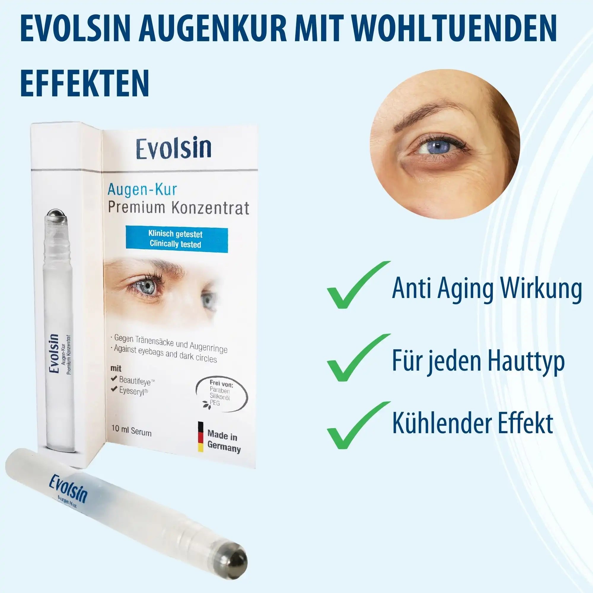 Augen Kur Premium Konzentrat Roll-On, 10ml