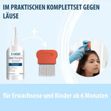 Läuseshampoo mit Läusekamm für Erwachsene & Kinder