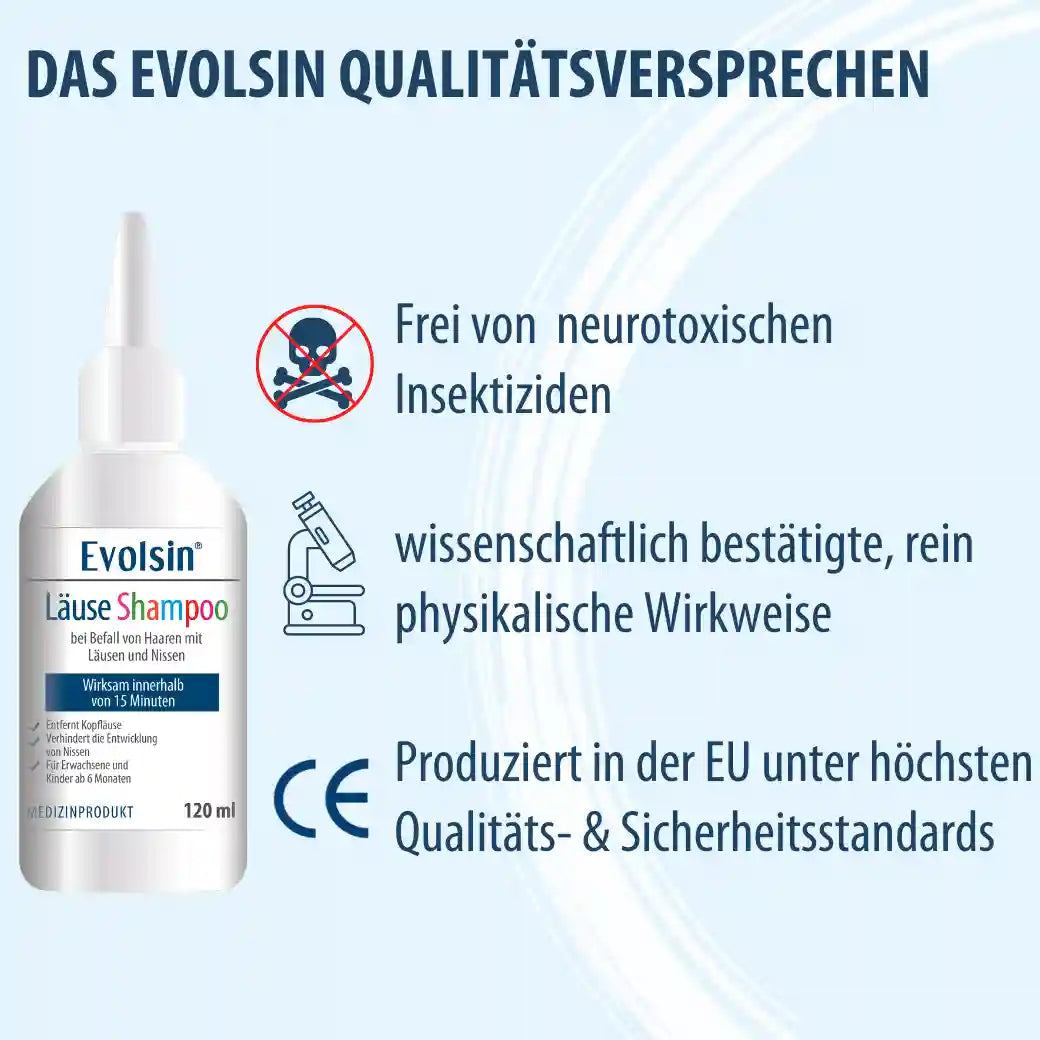 Läuseshampoo mit Läusekamm für Erwachsene & Kinder