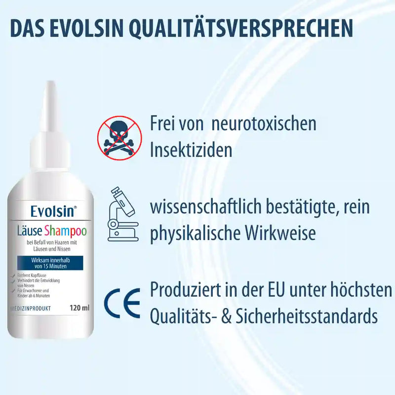 Läuseshampoo mit Läusekamm für Erwachsene & Kinder