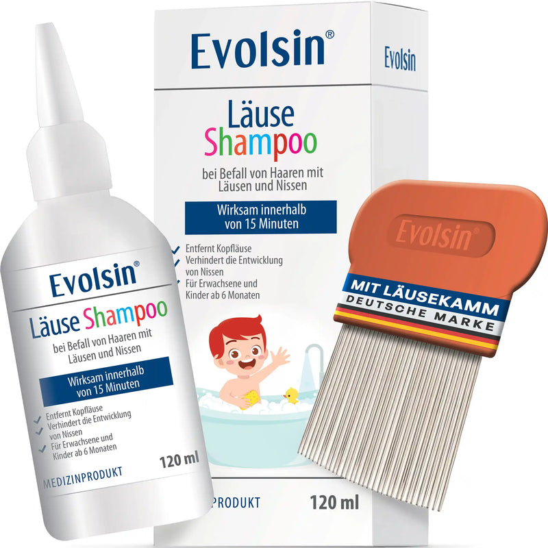 Läuseshampoo mit Läusekamm für Erwachsene & Kinder
