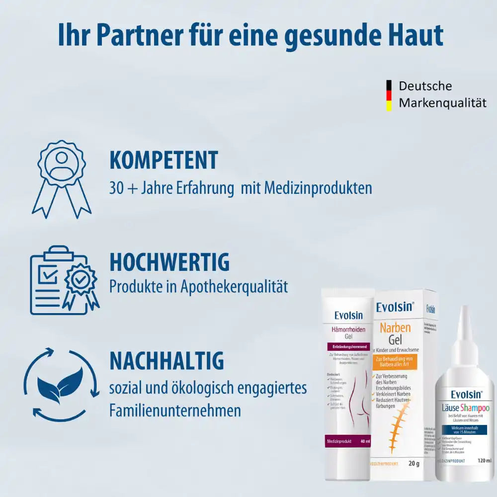 Evolsin Narben-Gel 20g für Kinder & Erwachsene - Narbensalbe