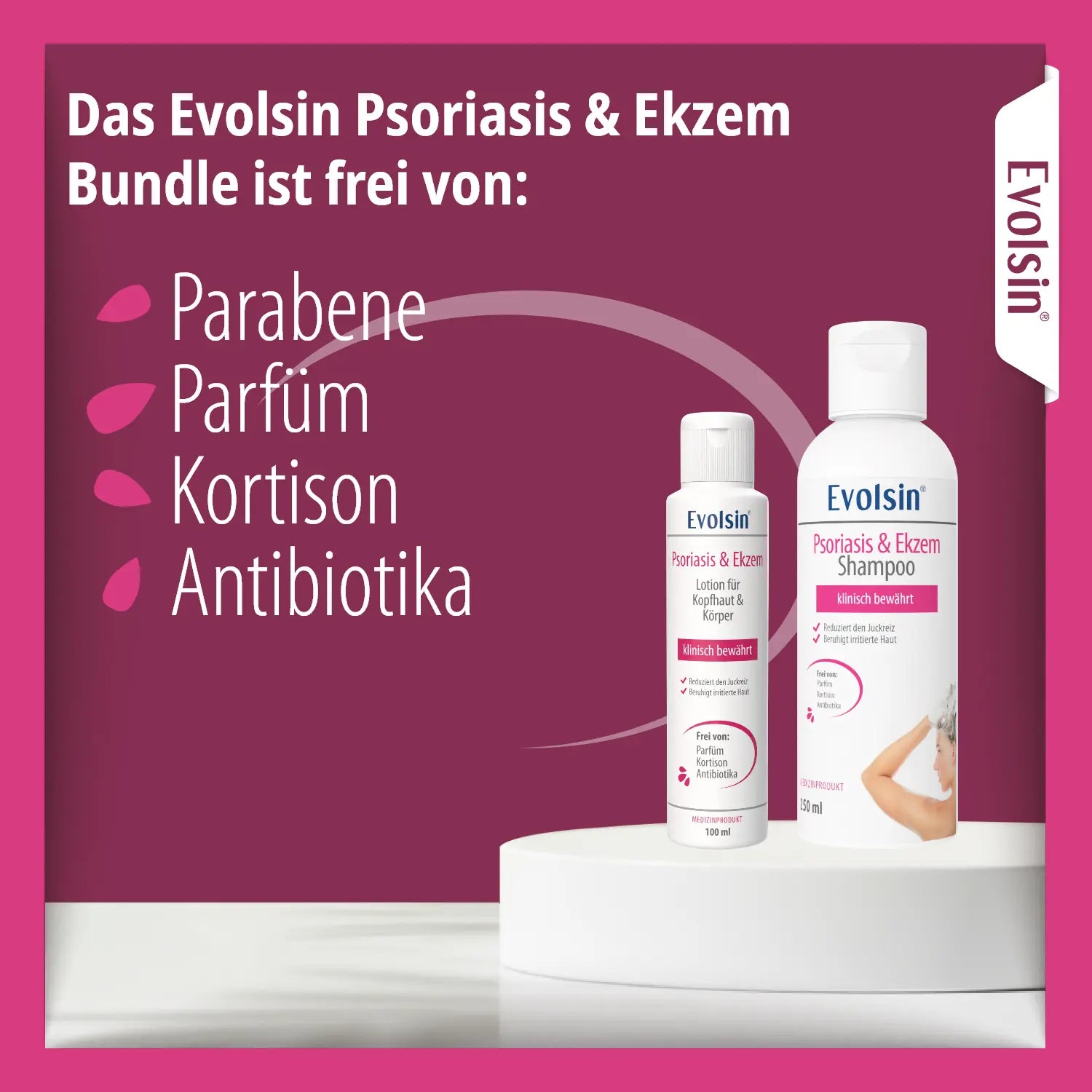 Psoriasis & Ekzem Kopfhaut & Haut Set – Lotion & Shampoo