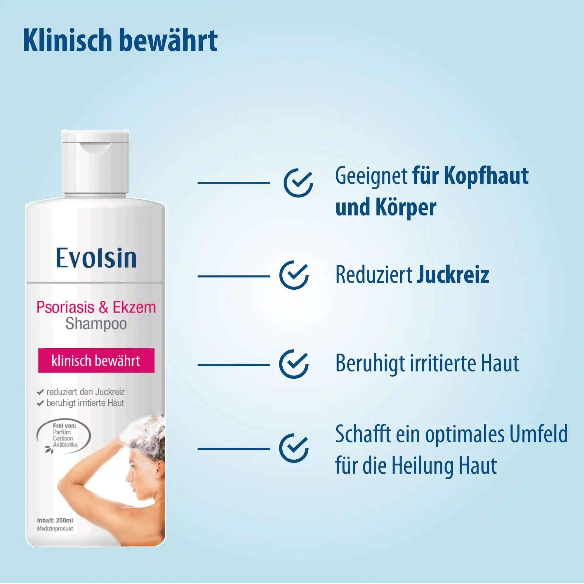 Psoriasis & Ekzem Shampoo für Kopfhaut & Körper