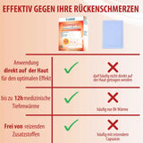 Medizinischer Wärmegürtel 6+1 Anwendung