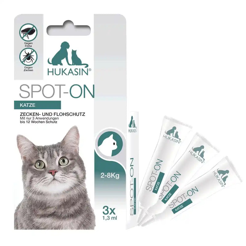 Hukasin® Spot On Katze - Zecken- und Floh Schutz