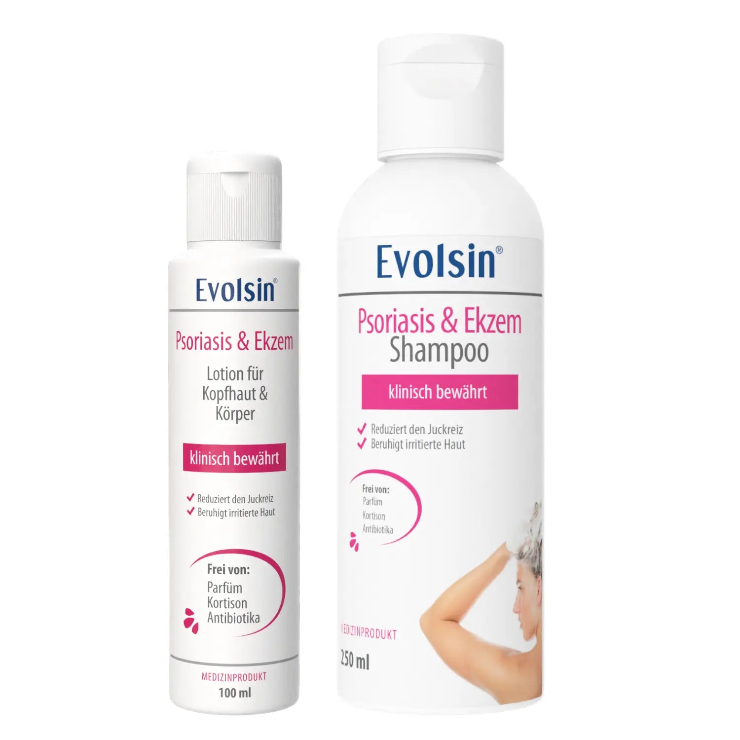 Psoriasis & Ekzem Kopfhaut & Haut Set – Lotion & Shampoo