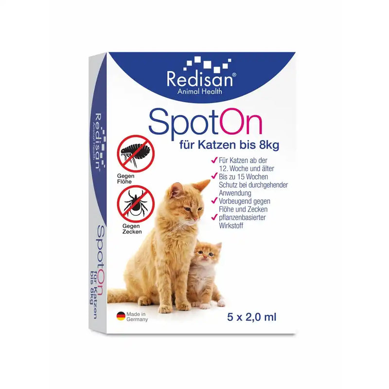 Redisan® Spot on Katze - Pflanzenbasiertes Zeckenmittel OHNE CHEMIE
