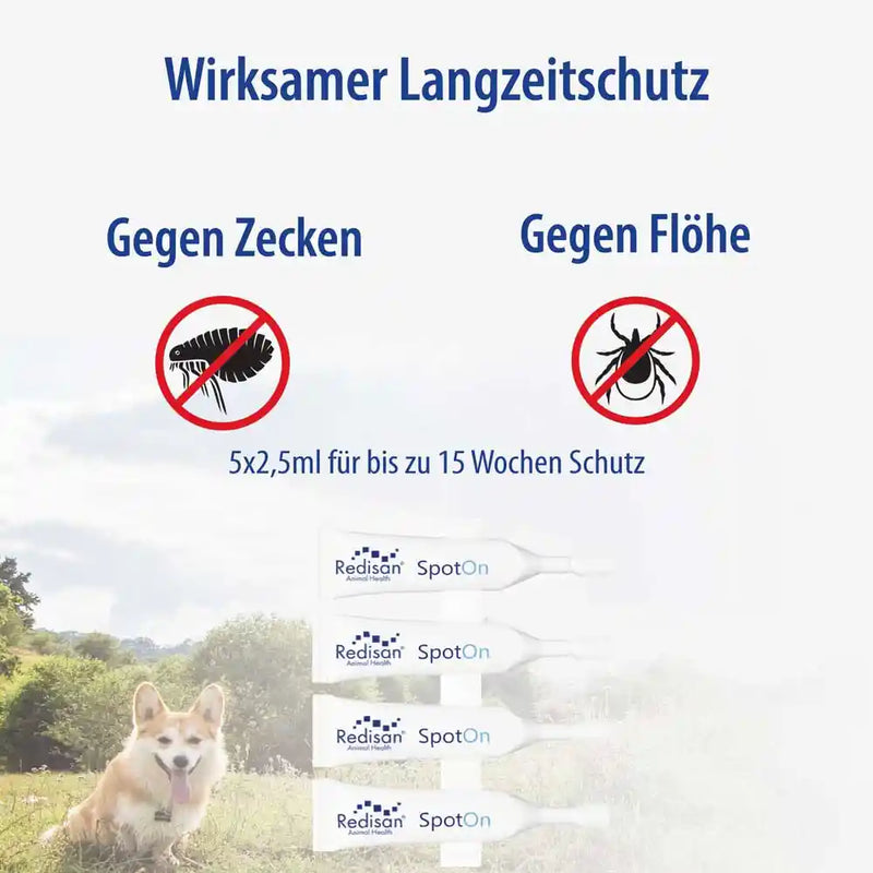 Redisan® Spot on Hund - Pflanzenbasiertes Zeckenmittel OHNE CHEMIE