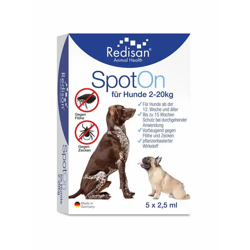 Redisan® Spot on Hund - Pflanzenbasiertes Zeckenmittel OHNE CHEMIE